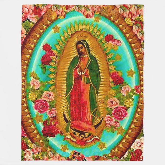 Mary Woven Blanket Lady of The Guadalupe Virgin Mother of god Fleece Mink Blanket l5dm2 